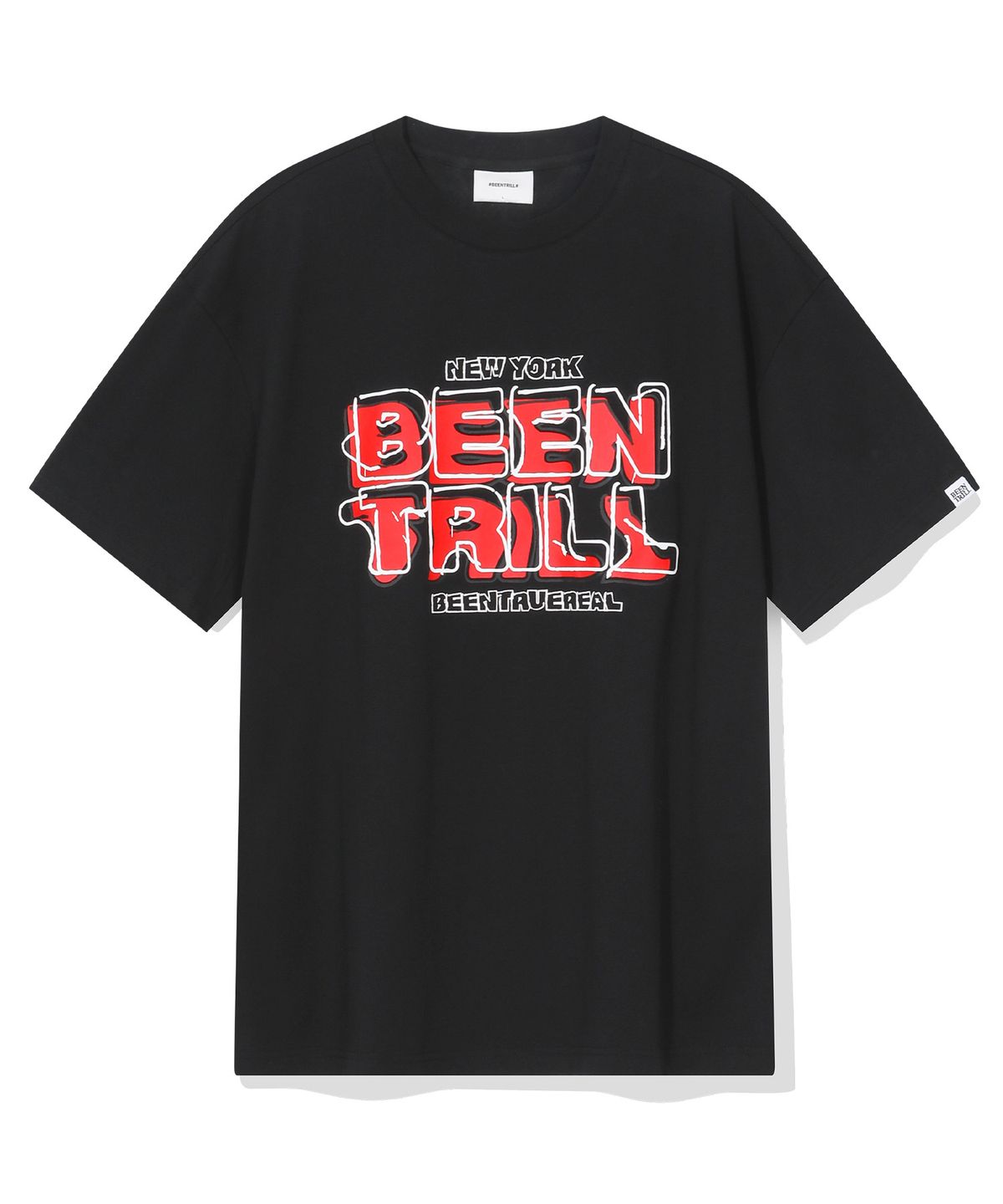 빈트릴(BEENTRILL) BNY 빈티지 로고 티셔츠(블랙)