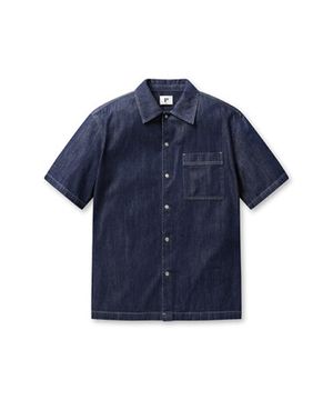 남성) 데님 반팔 셔켓_PHF2WC1149