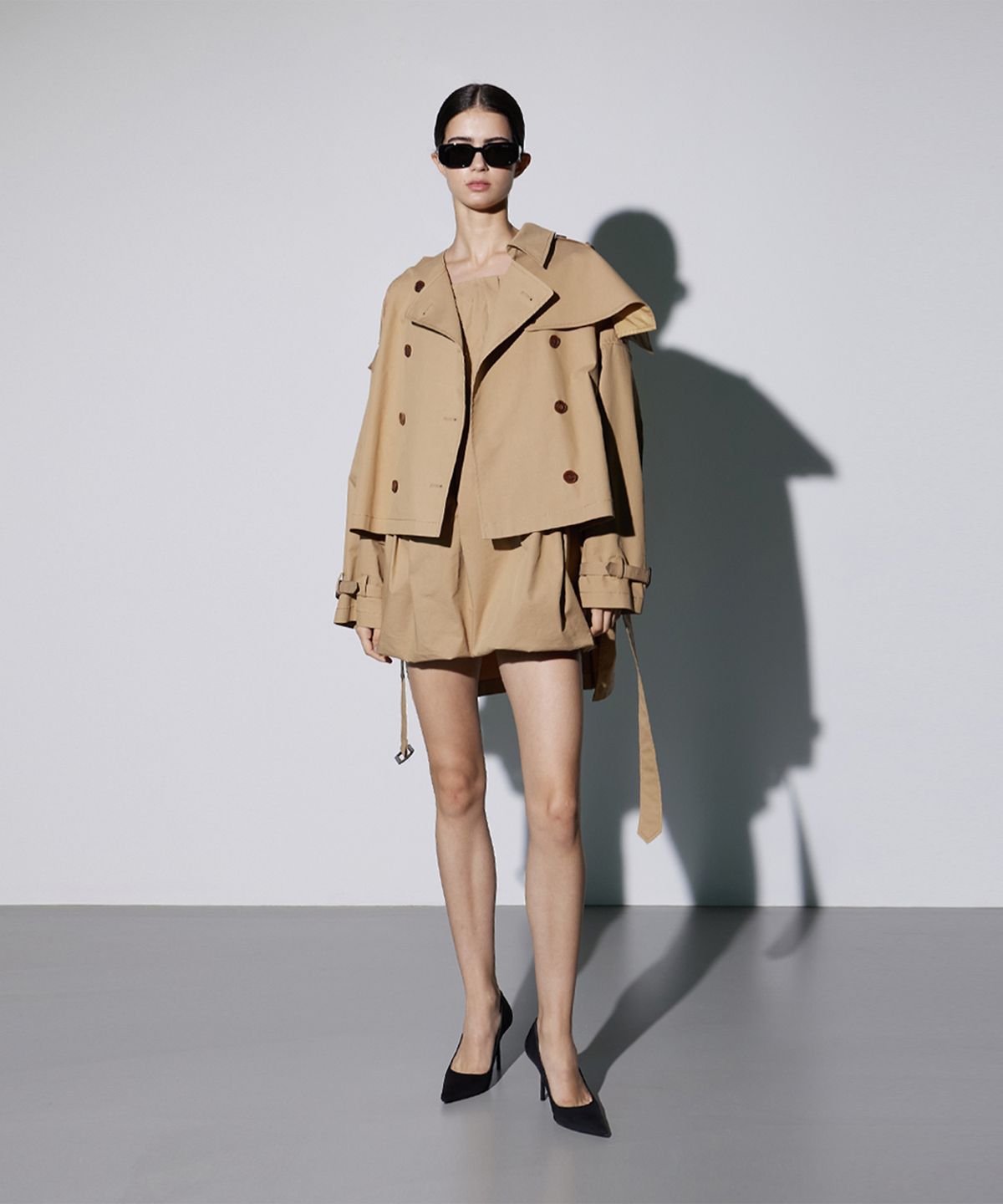 므아므(MMAM) Half trench coat