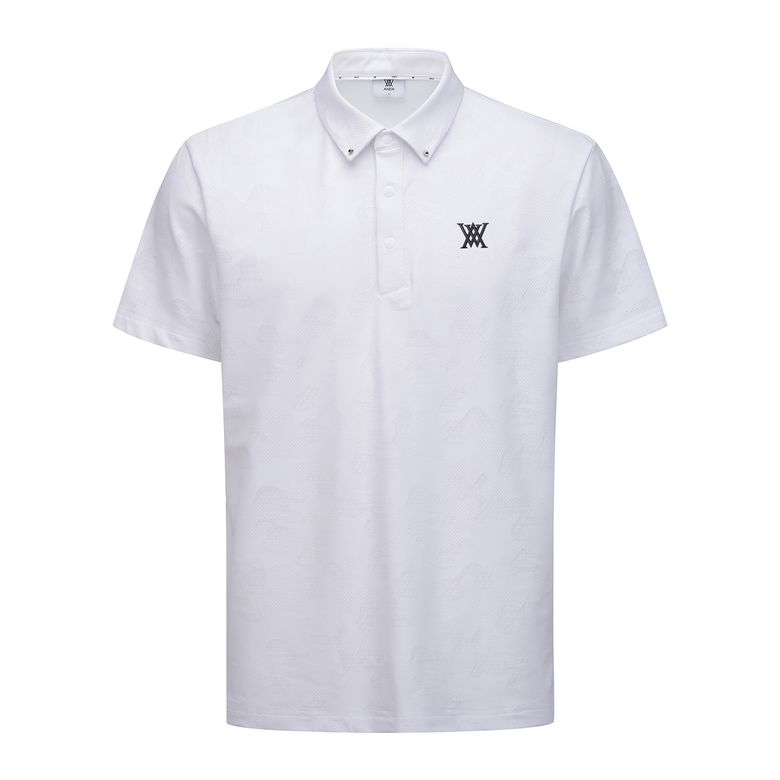 MEN SM JACQUARD HYBRID SHORT T-SHIRT_WH