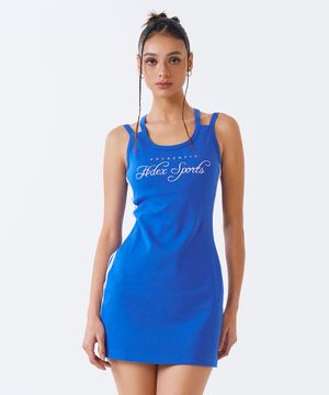 우먼스 스포티 라인 원피스 (Cobalt blue)