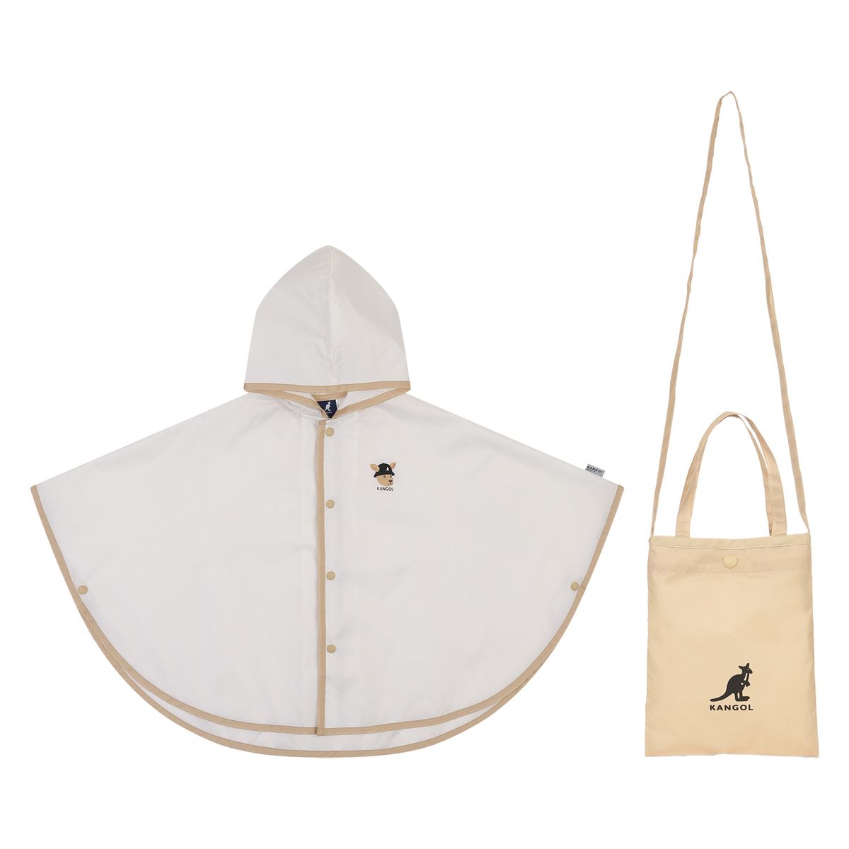 캉골키즈(KANGOL KIDS) 캡슐 루 레인 코트 RB 0340 아이보리