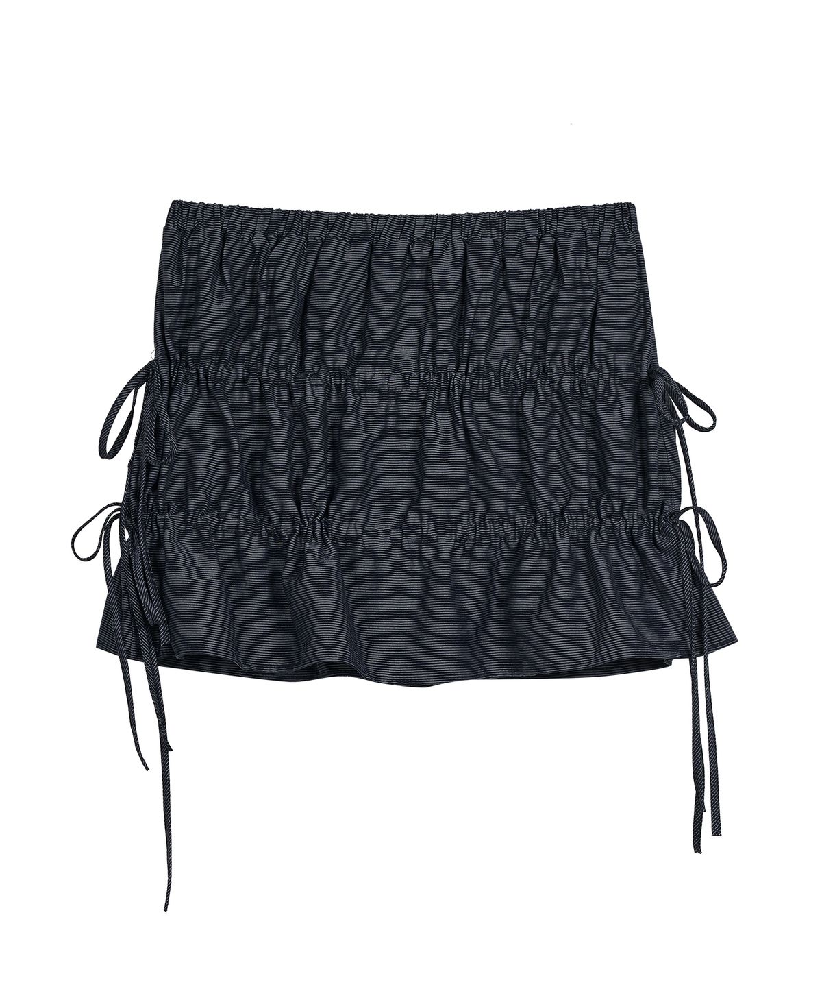 타입서비스(TYPESERVICE) Stripe Strap Skirt [Blue]