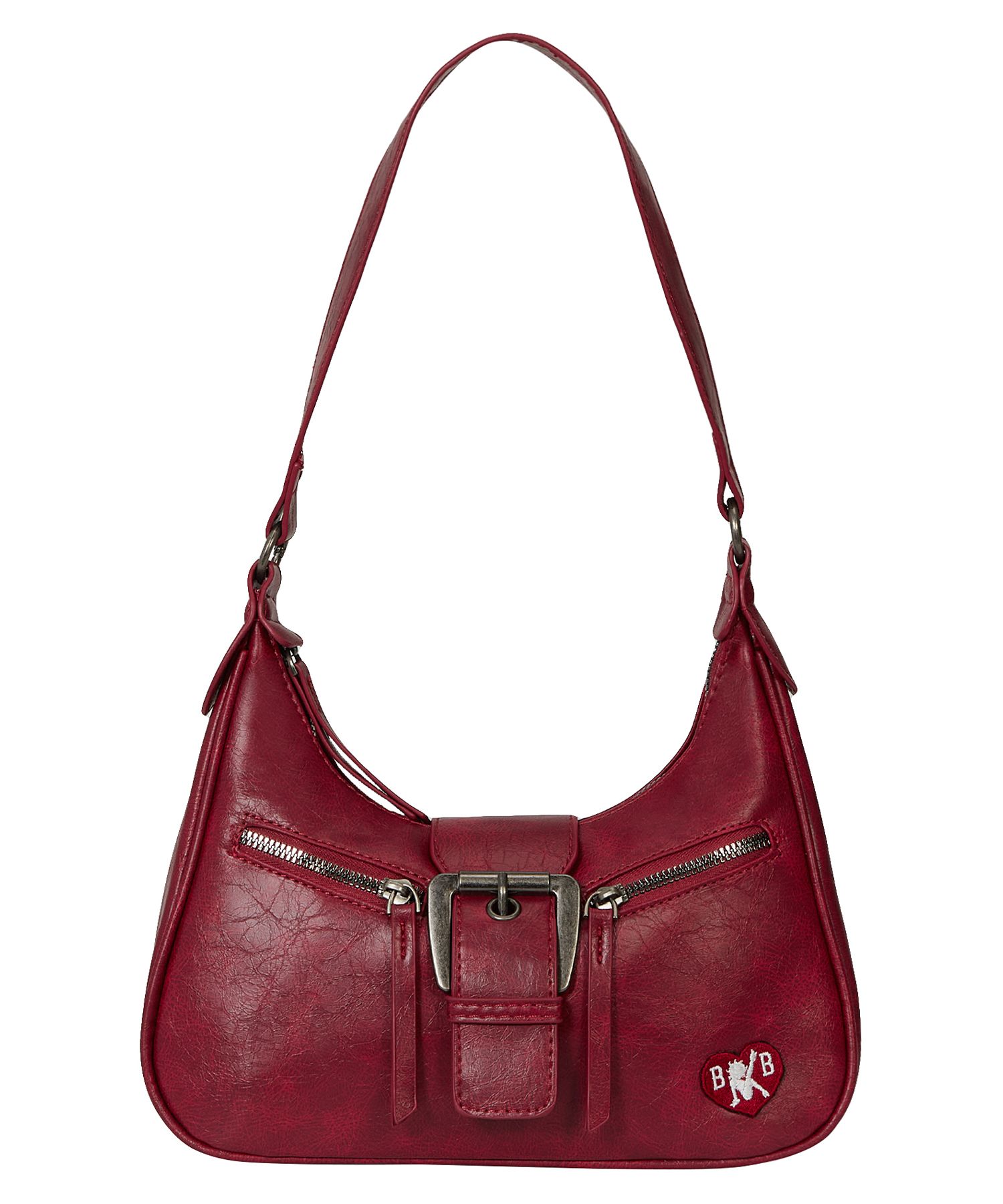 Betty Boop Buckle Pocket Cross Shoulder Bag_Burgundy