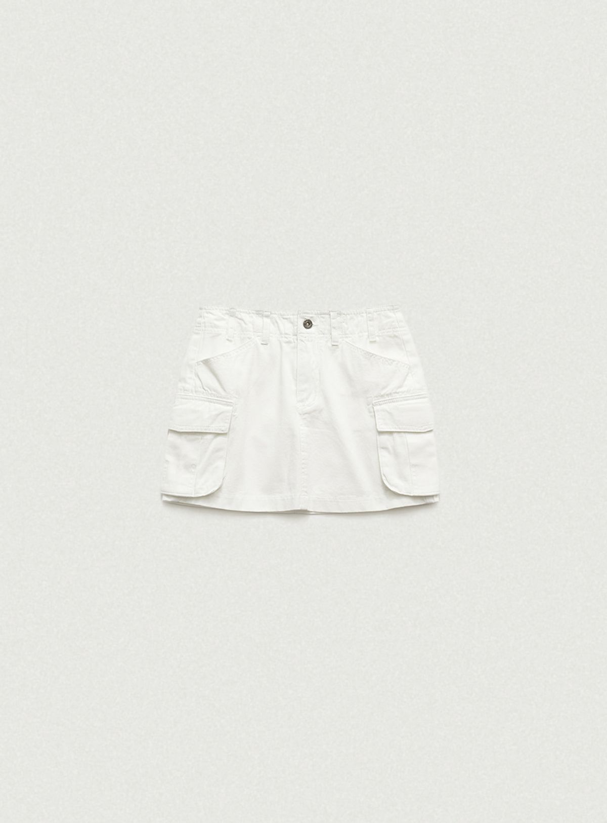 더바넷(THEBARNNET) Heather Cargo Mini Skirt _White