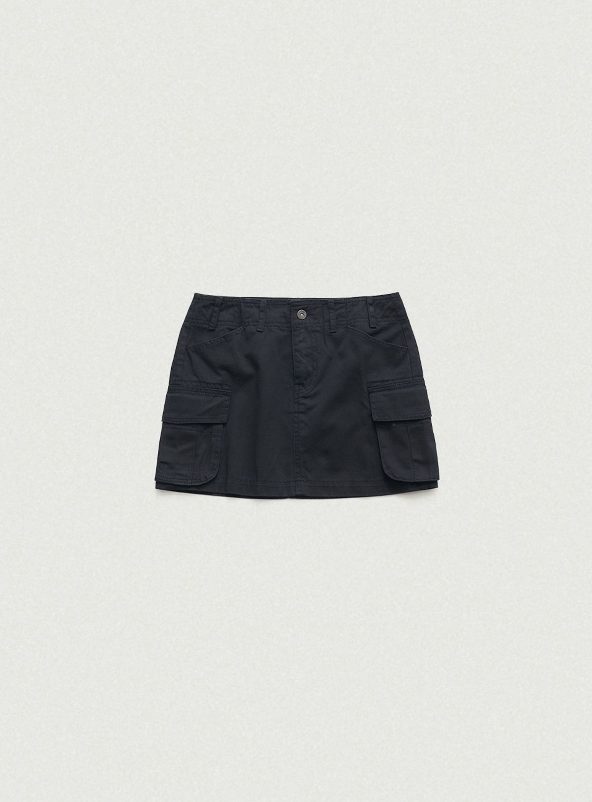 더바넷(THEBARNNET) Heather Cargo Mini Skirt_Navy
