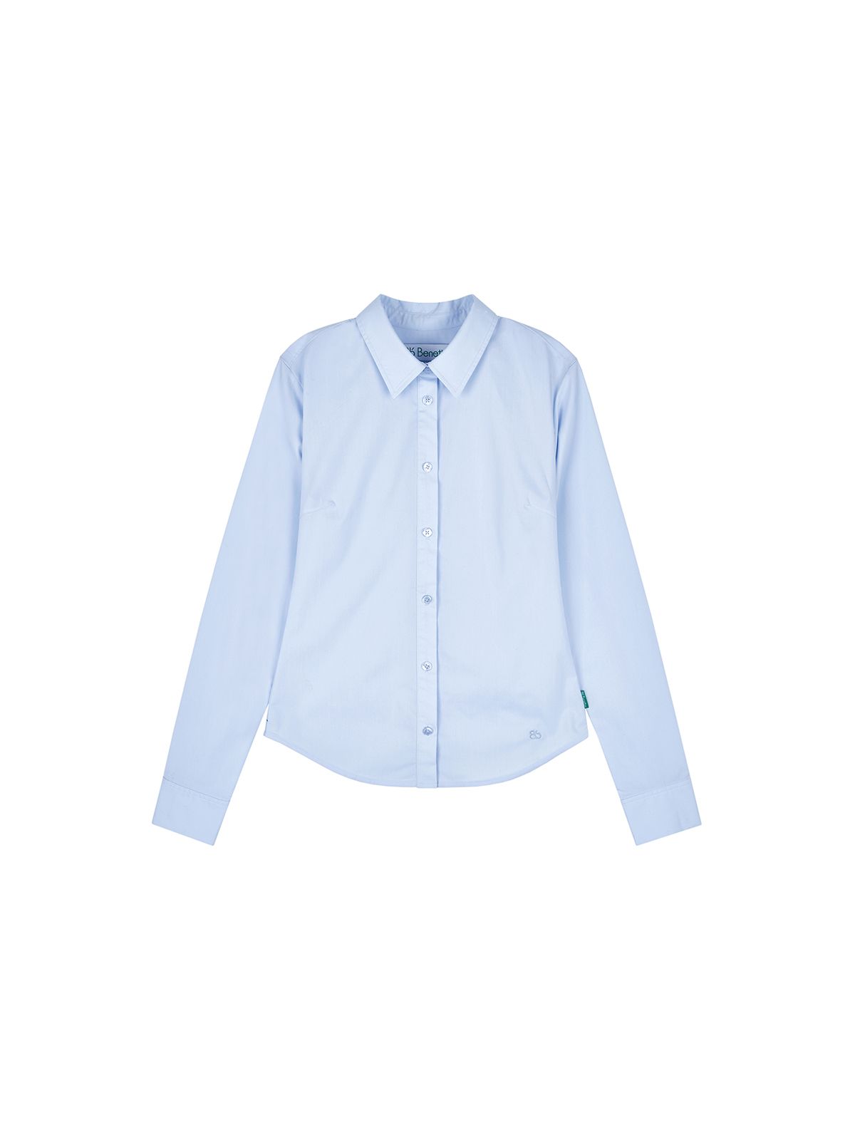 비플랫 베네통(Bb' BENETTON) 스트레치 스탠다드핏 셔츠 (Sky Blue)