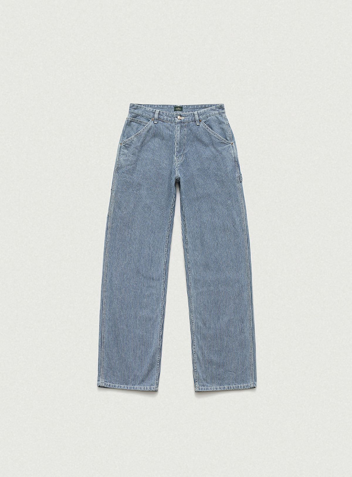 더바넷(THEBARNNET) Hickory Striped Carpenter Denim Pants_Blue