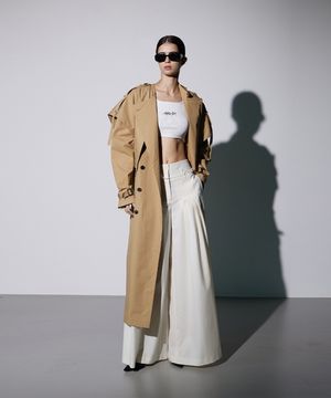 Maxi trench coat