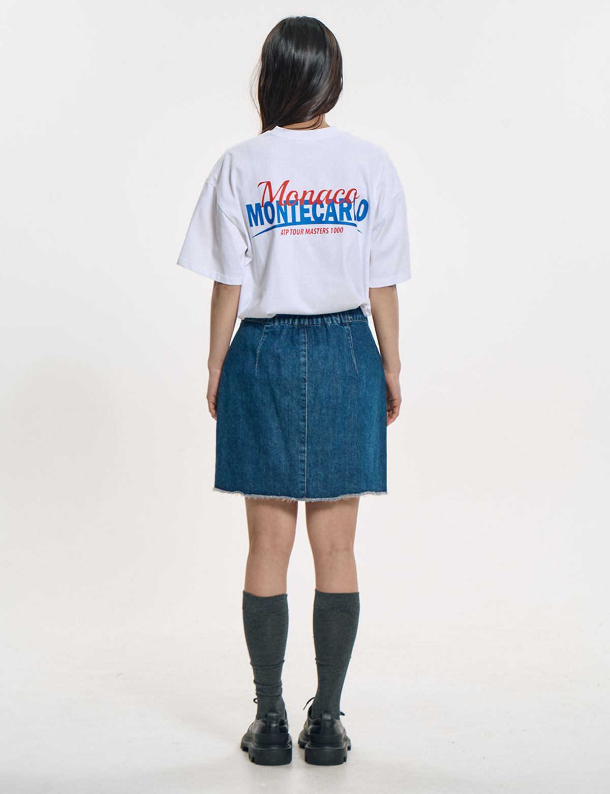 클레버필드(CLEVER FIELD) 스포티 모나코 오버핏 티셔츠_화이트
