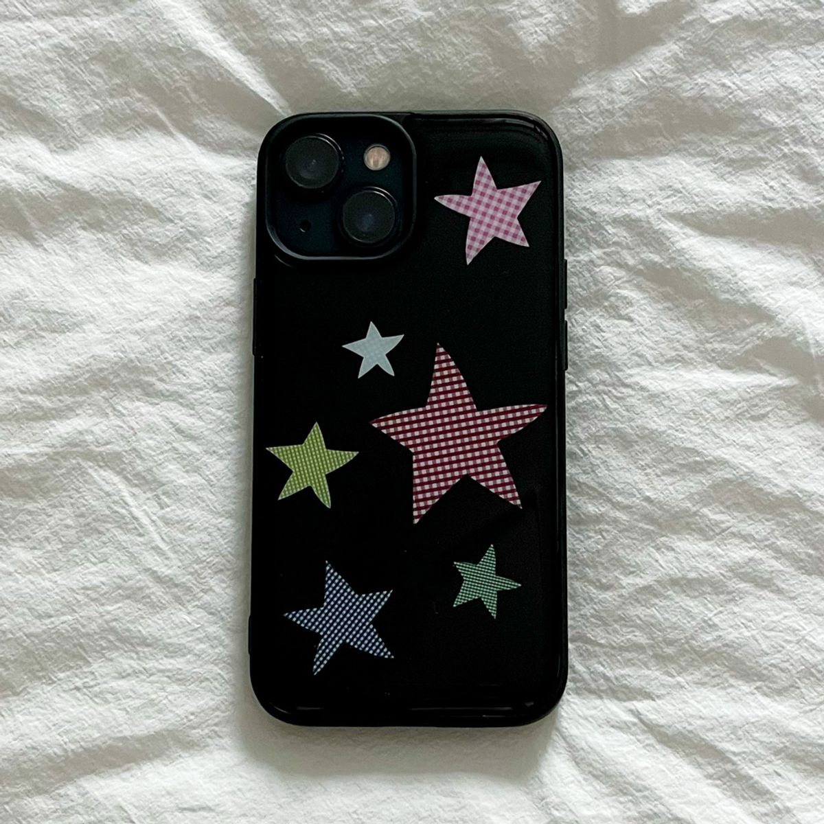 소우에이(SOUA) check star case (black)에폭시 범퍼케이스 [글로시/맥세이프]