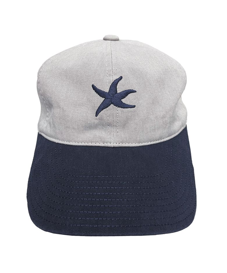 TCM starfish cap (light grey/navy)