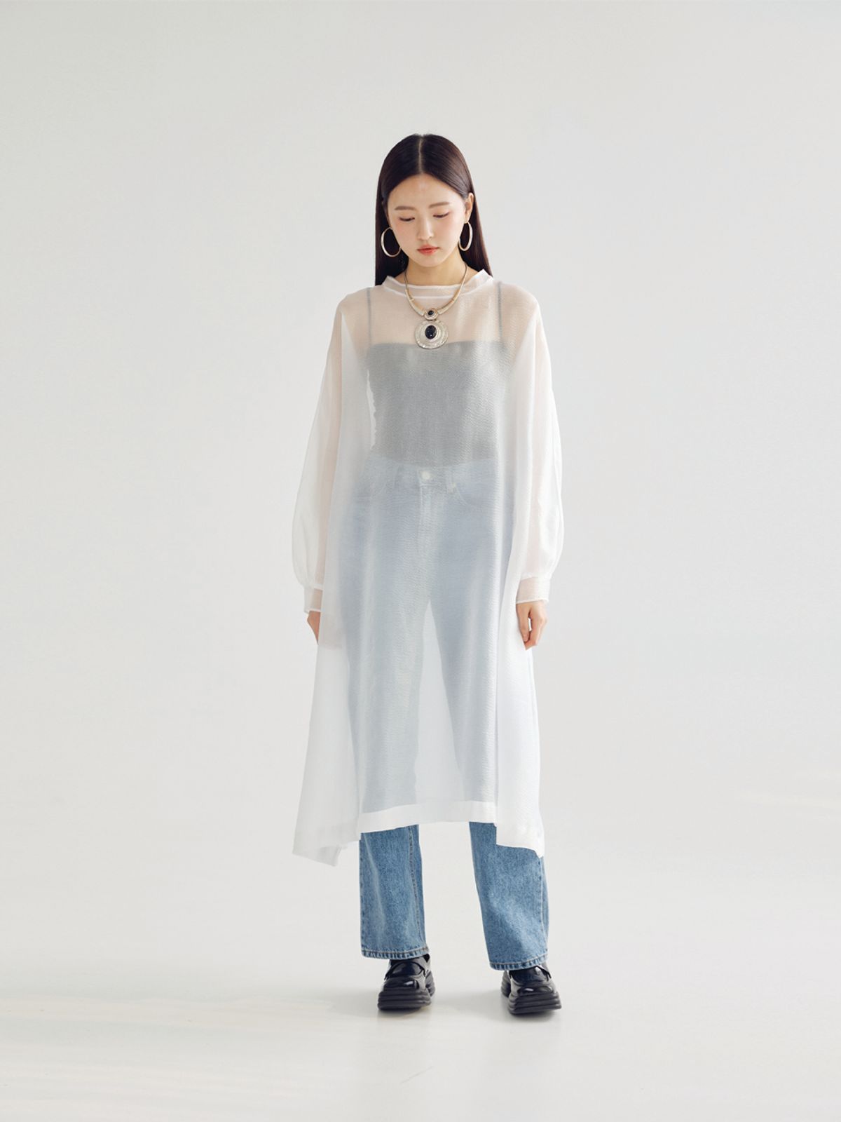 봄날 부티크(BOMNAL BOUTIQUE) 쉬폰 미디 드레스