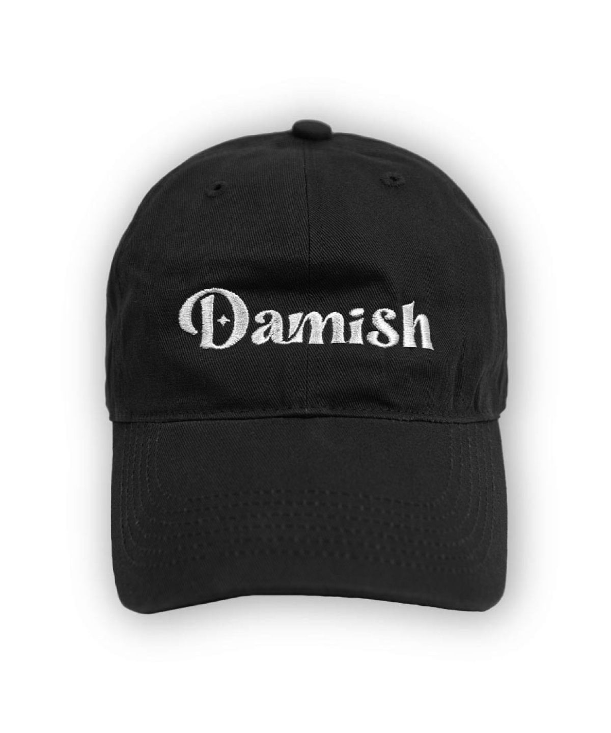다미쉬(DAMISH) 시그니처 심볼 로고 볼캡__블랙