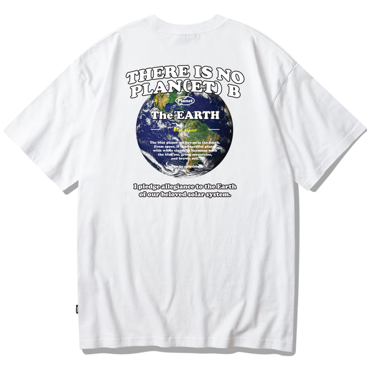 스플래시코드(SPLASHCODE) 반팔 티셔츠 화이트 - 플래닛 어스(Planet Earth)
