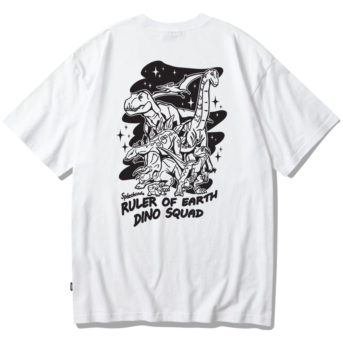 스플래시코드(SPLASHCODE) 반팔 티셔츠 화이트 - 디노스(Dinos)