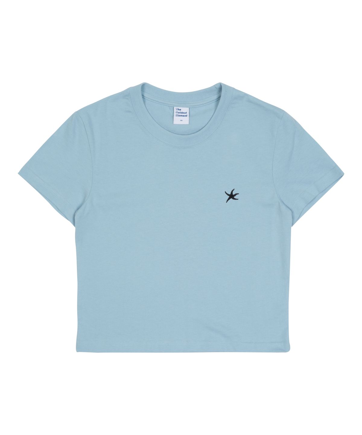더콜디스트모먼트(THE COLDEST MOMENT) (w) TCM mini logo crop T (sky blue)