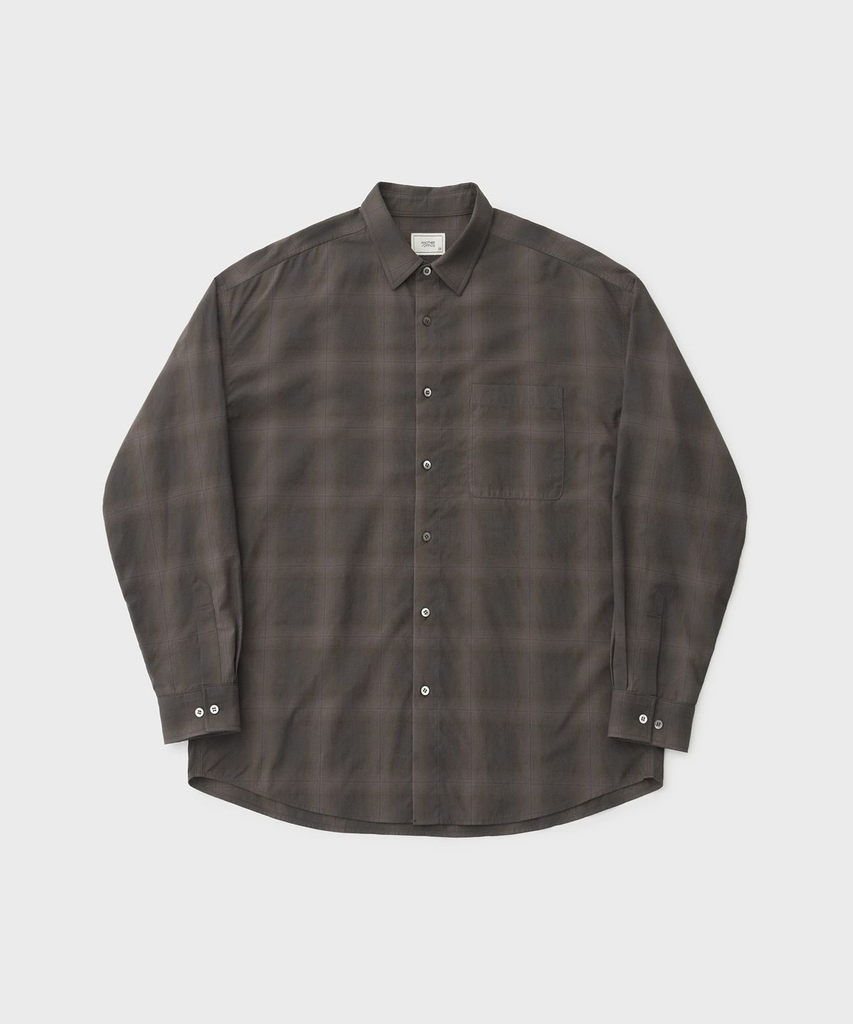 어나더 오피스(ANOTHER OFFICE) Relax Ombre Shirt (Brown - Ombre)