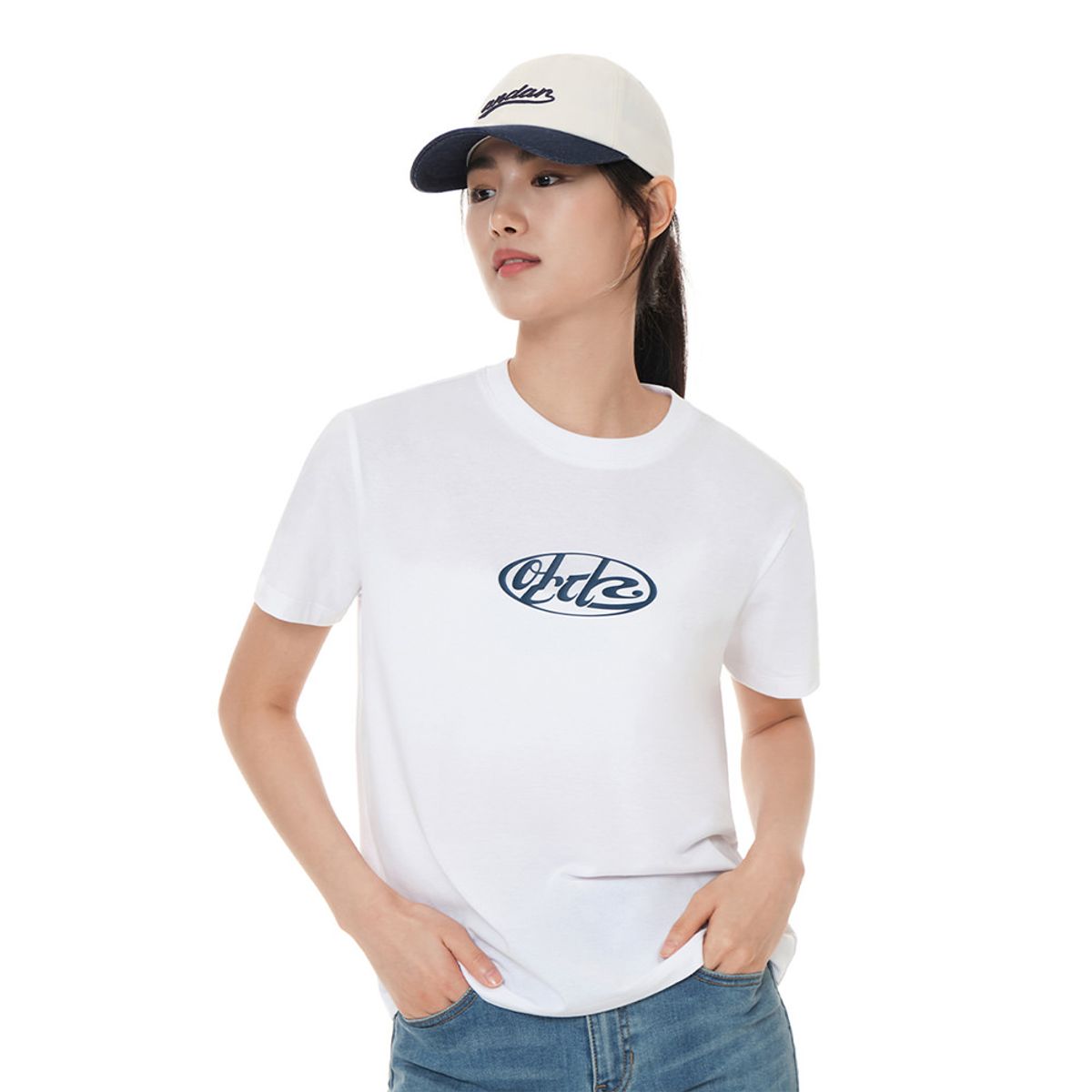 안다르(ANDAR) 데님 로고 볼캡