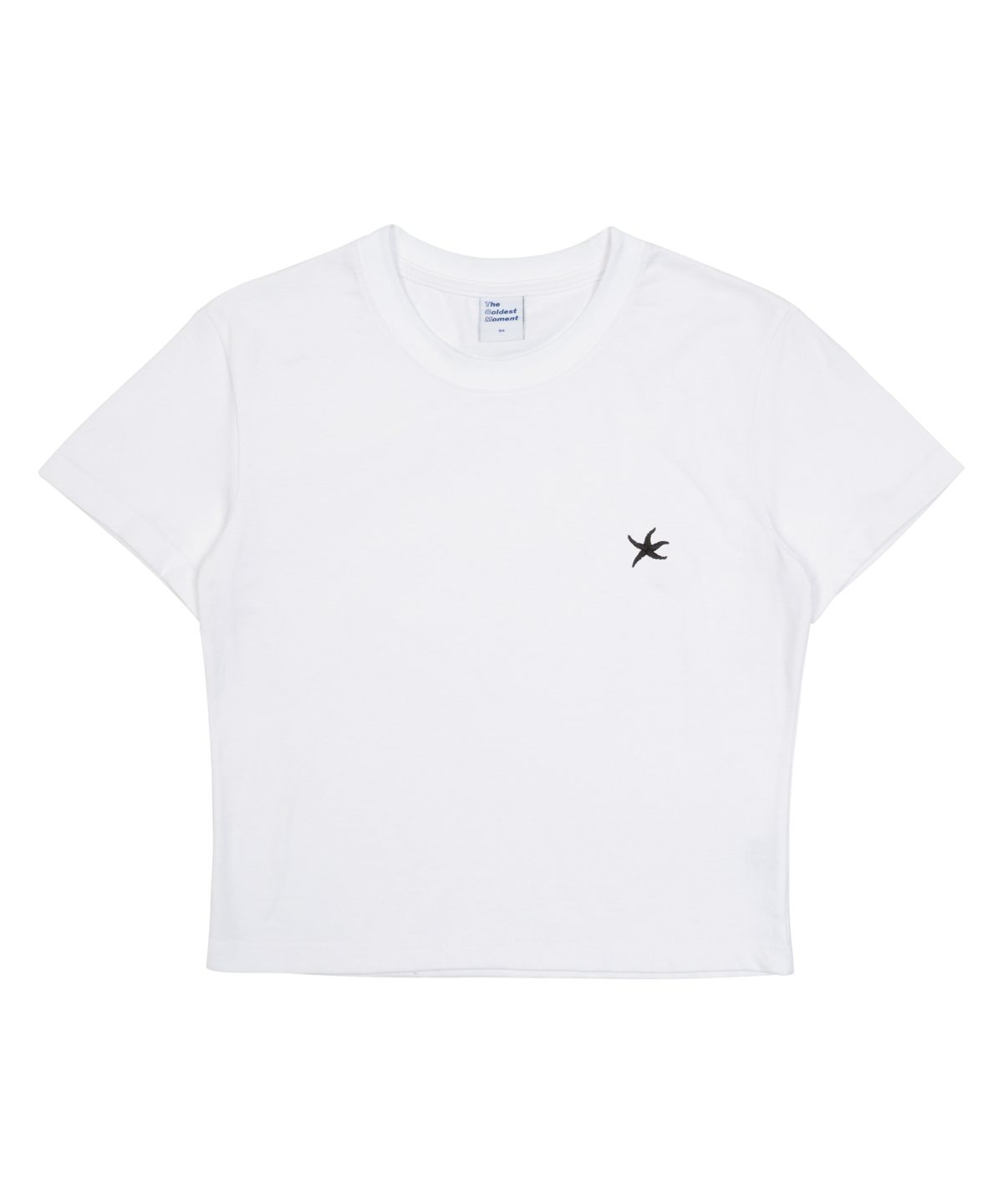 더콜디스트모먼트(THE COLDEST MOMENT) (w) TCM mini logo crop T (white)