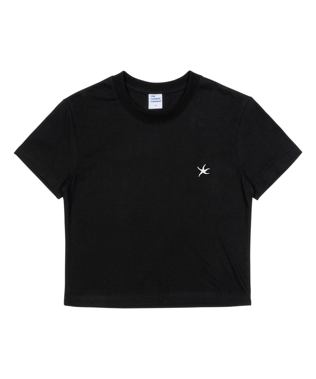 더콜디스트모먼트(THE COLDEST MOMENT) (w) TCM mini logo crop T (black)