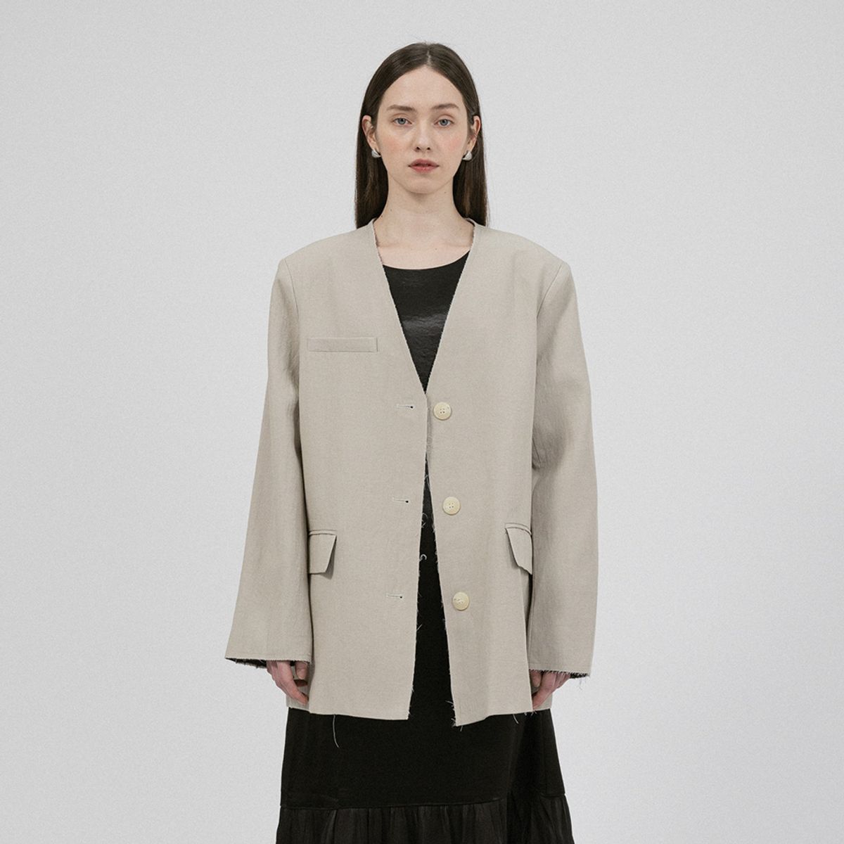 웬스데이딜라잇(WEDNESDAY DELIGHT) WD_Base loose jacket_LIGHT BEIGE
