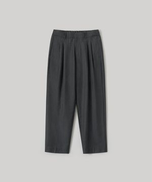 Narrow Stripe Tapered Slacks (Heather Charcoal)