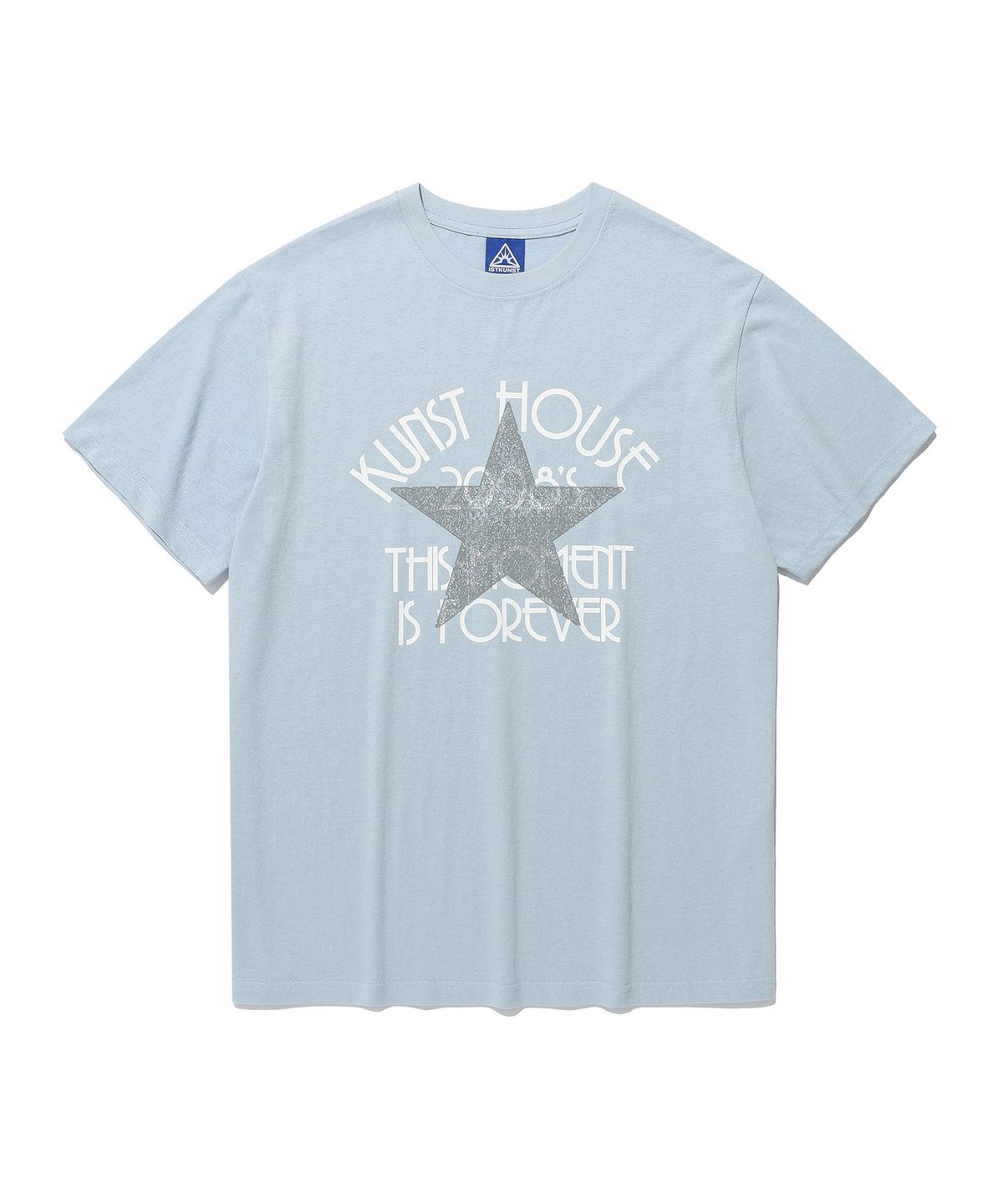 이스트쿤스트(ISTKUNST) KUNST HOUSE BASIC TEE_LIGHT BLUE(IK2FMMT515A)