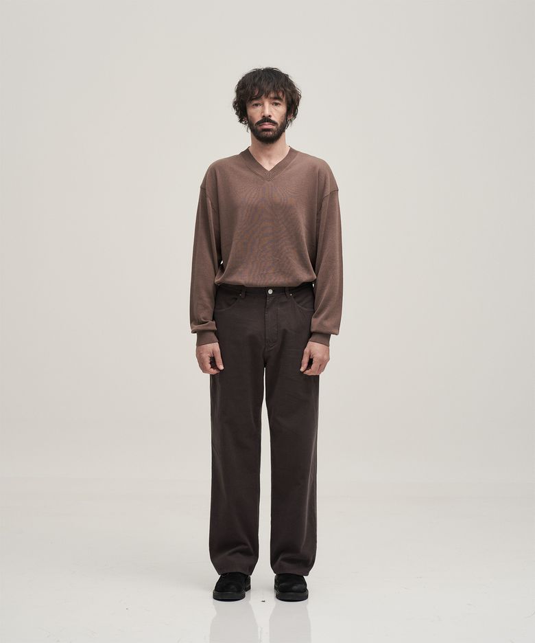 Kurt Light Corduroy Pants (Charcoal Brown)