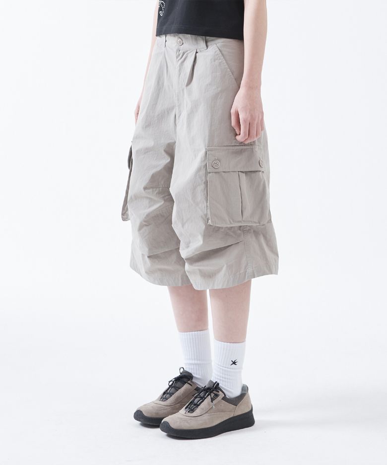 TCM easy cargo half pants (grey beige)
