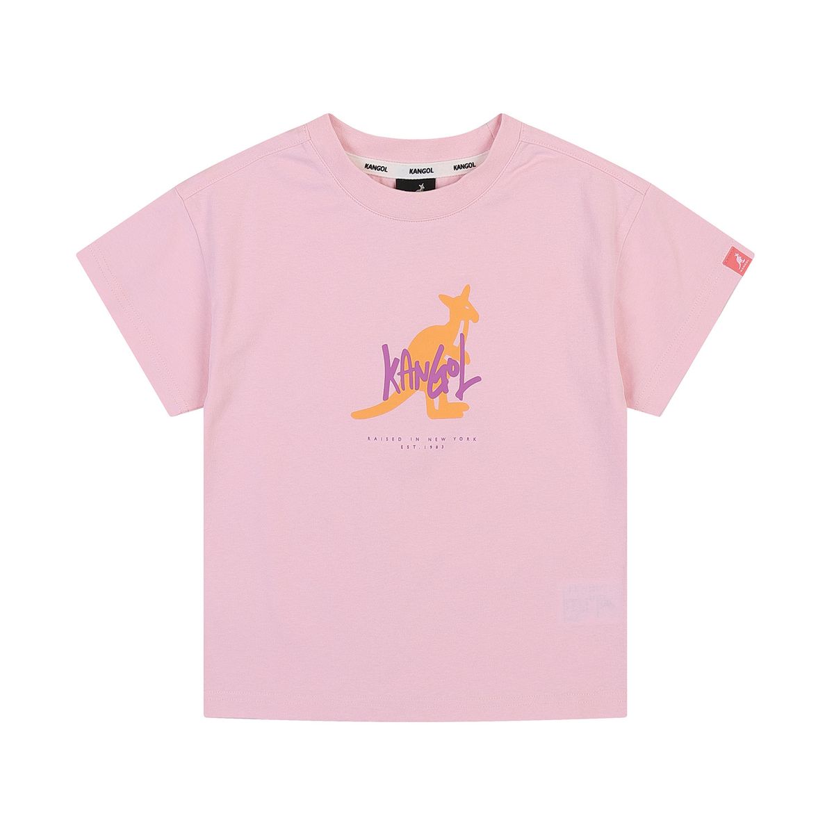 캉골키즈(KANGOL KIDS) 뉴 캥거루 그래픽 쿨맥스 티셔츠 RB 0205 핑크