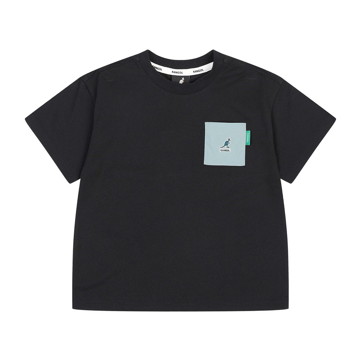 캉골키즈(KANGOL KIDS) 포켓 포인트 쿨맥스 피케 티셔츠 RB 0206 블랙