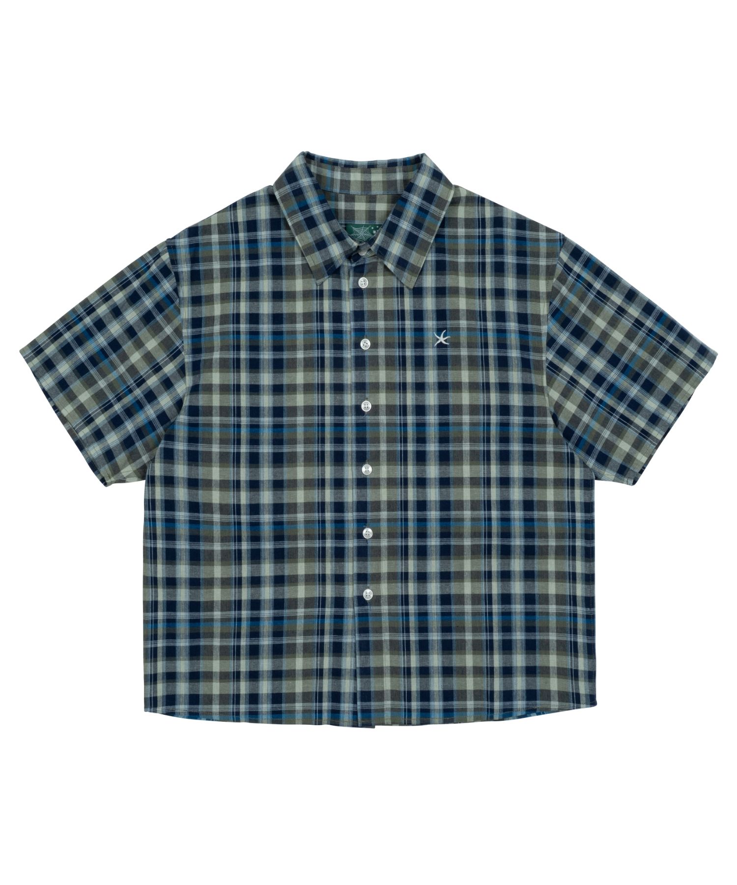 ★2024SS新作★THE COLDEST MOMENT★TCM blur logo T MUSINSA | THE COLDEST MOMENT TCM mini logo check half shirts
