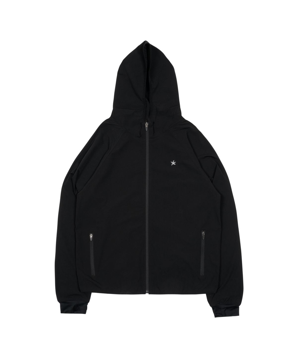 더콜디스트모먼트(THE COLDEST MOMENT) TCM starfish light hooded zip-up (black)