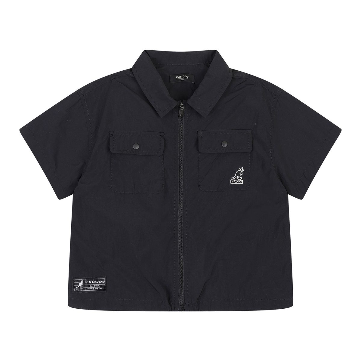 캉골키즈(KANGOL KIDS) 투 포켓 집업 셔킷 RB 0202 블랙