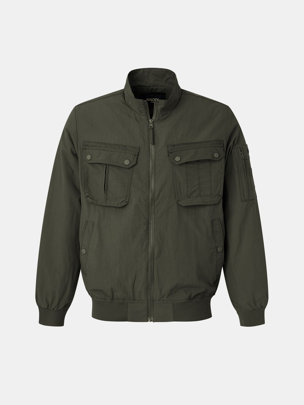 이카룩(IKALOOK) 봄가을 미들넥 빅포켓 블루종 점퍼 CJP118
