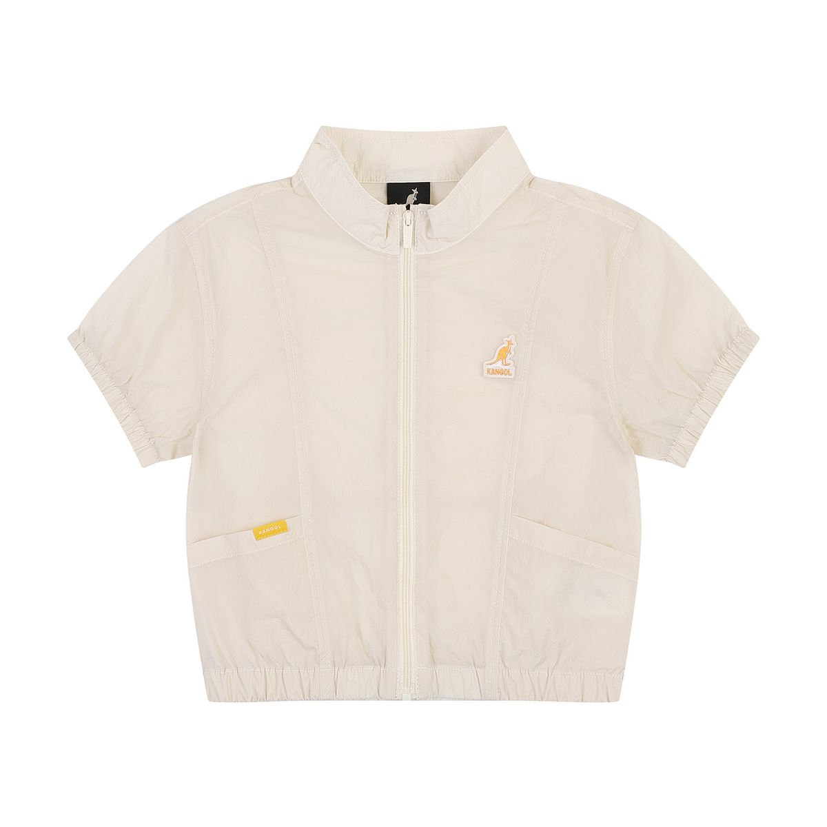 캉골키즈(KANGOL KIDS) 숏 슬리브 라이트 웨이트 점퍼 RB 2202 아이보리