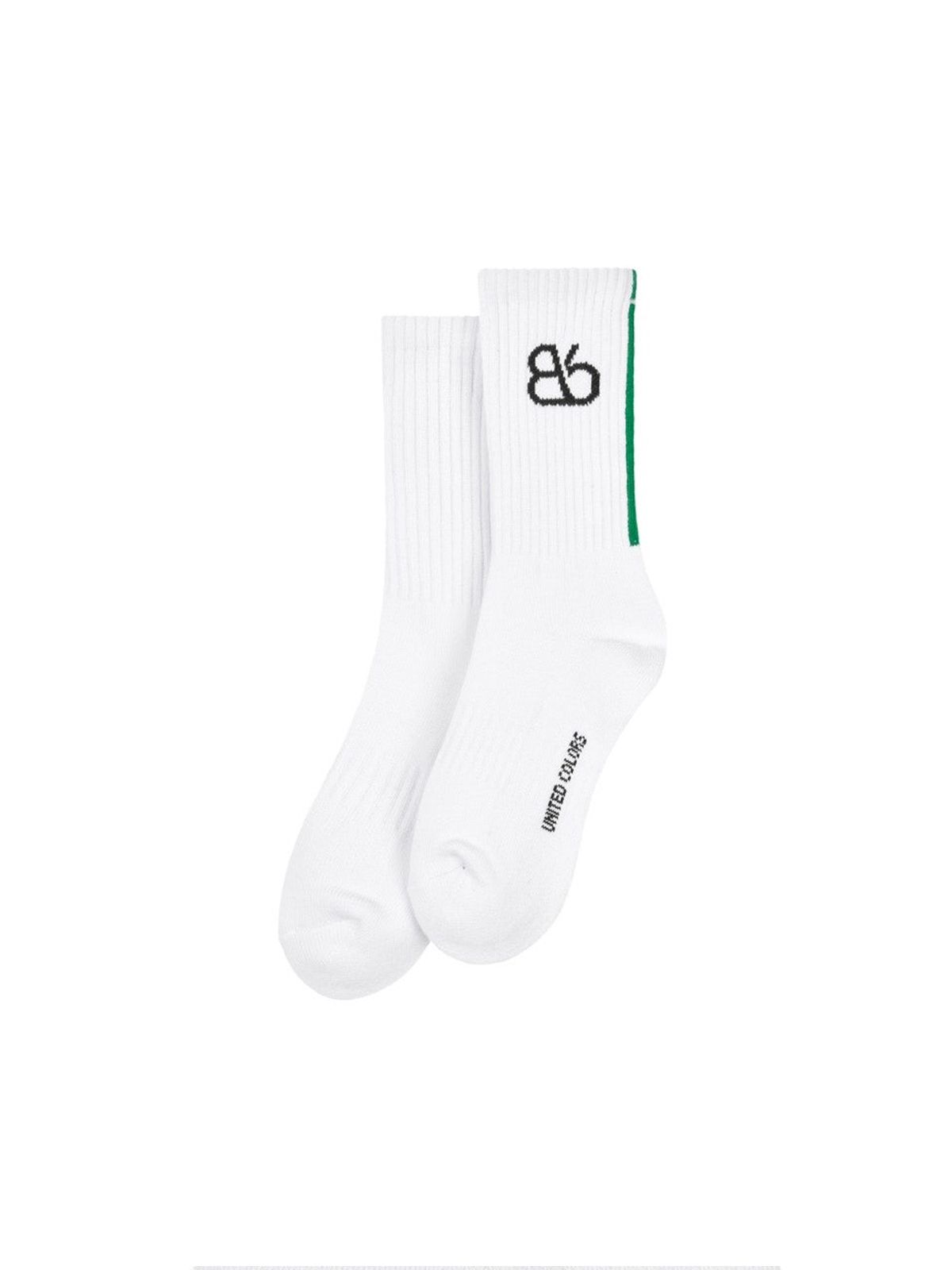 비플랫 베네통(Bb' BENETTON) 비비 러닝 크루 삭스 (White)