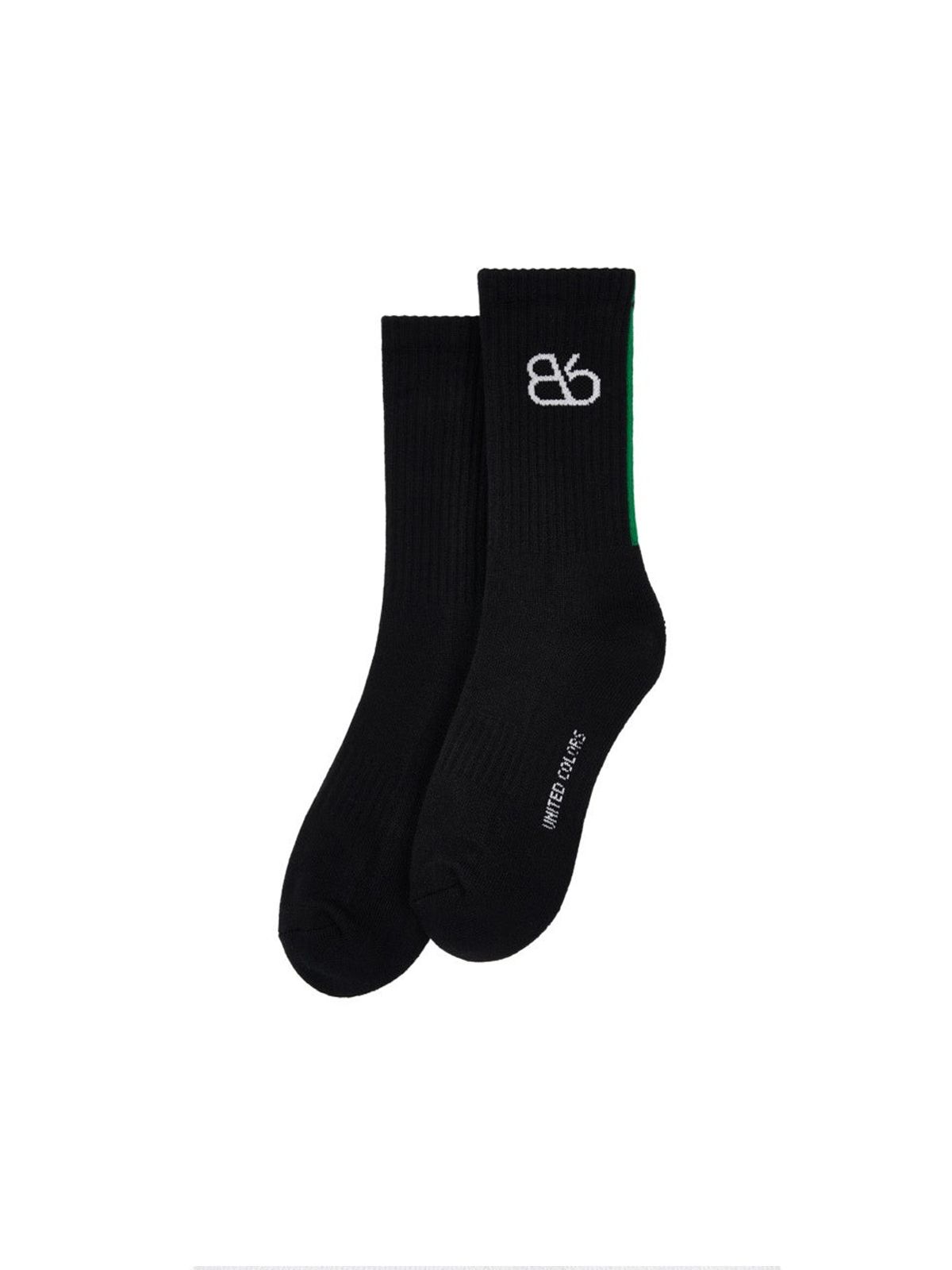비플랫 베네통(Bb' BENETTON) 비비 러닝 크루 삭스 (Black)