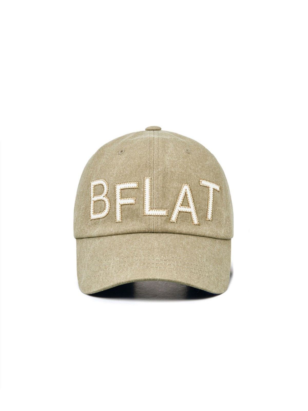 비플랫 베네통(Bb' BENETTON) 비플랫 베이스 볼캡 (Khaki)