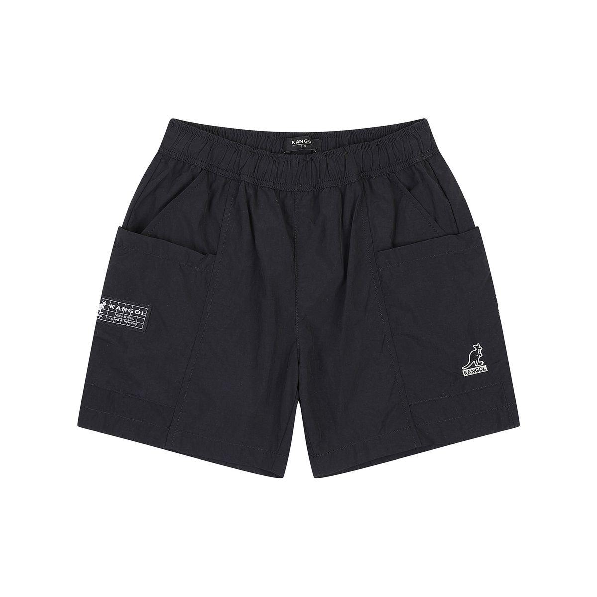 캉골키즈(KANGOL KIDS) 포켓 포인트 나일론 쇼츠 RB 0203 블랙