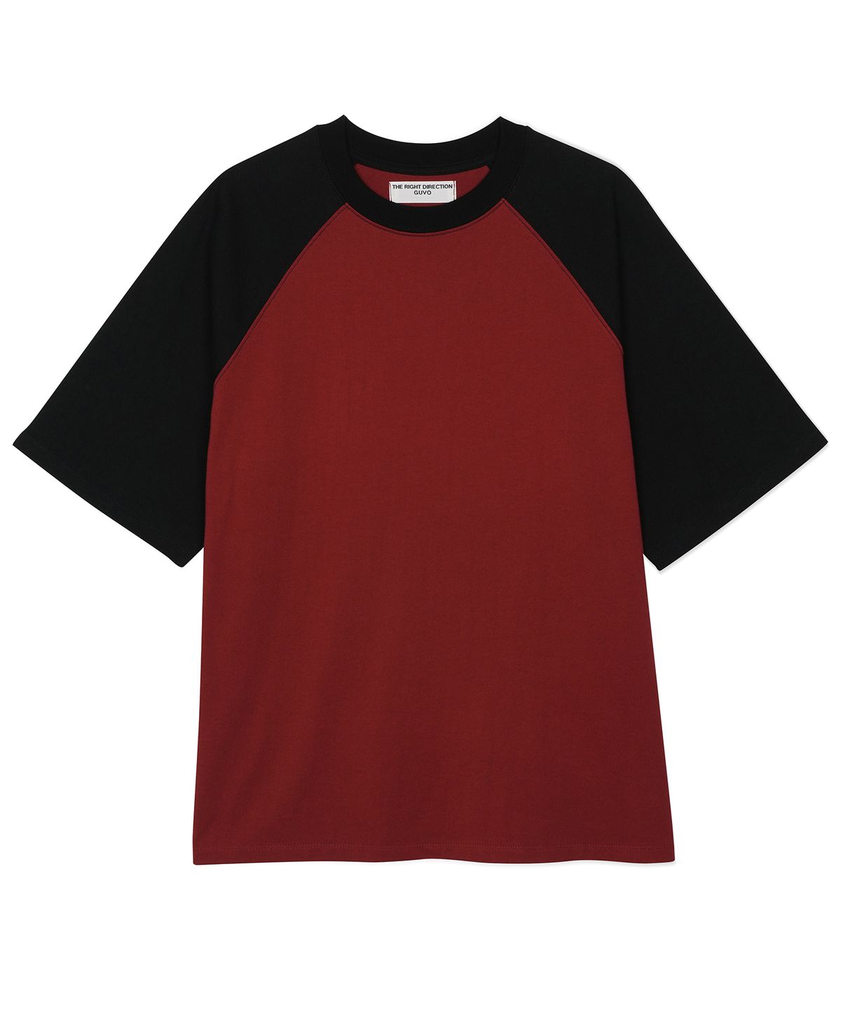 구보(GUVO) 3/5 SLV tee, burgundy