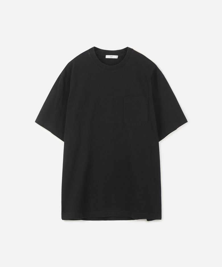 다이드 워싱 빈티지 티셔츠 BLACK
