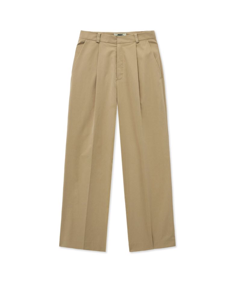 Button Tab Trousers_Beige
