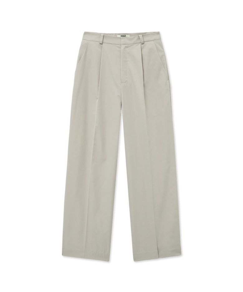 Button Tab Trousers_Light Gray