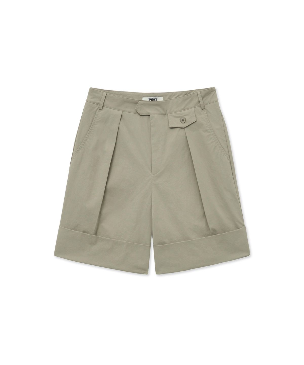더 새터데이 이브닝 포스트(THE SATURDAY EVENING POST) Cuffed Tailored Shorts_Beige