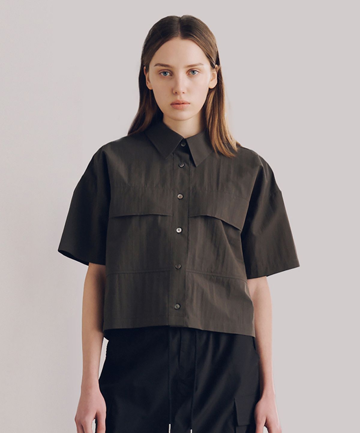 더 새터데이 이브닝 포스트(THE SATURDAY EVENING POST) Big Pocket Shirts_Charcoal