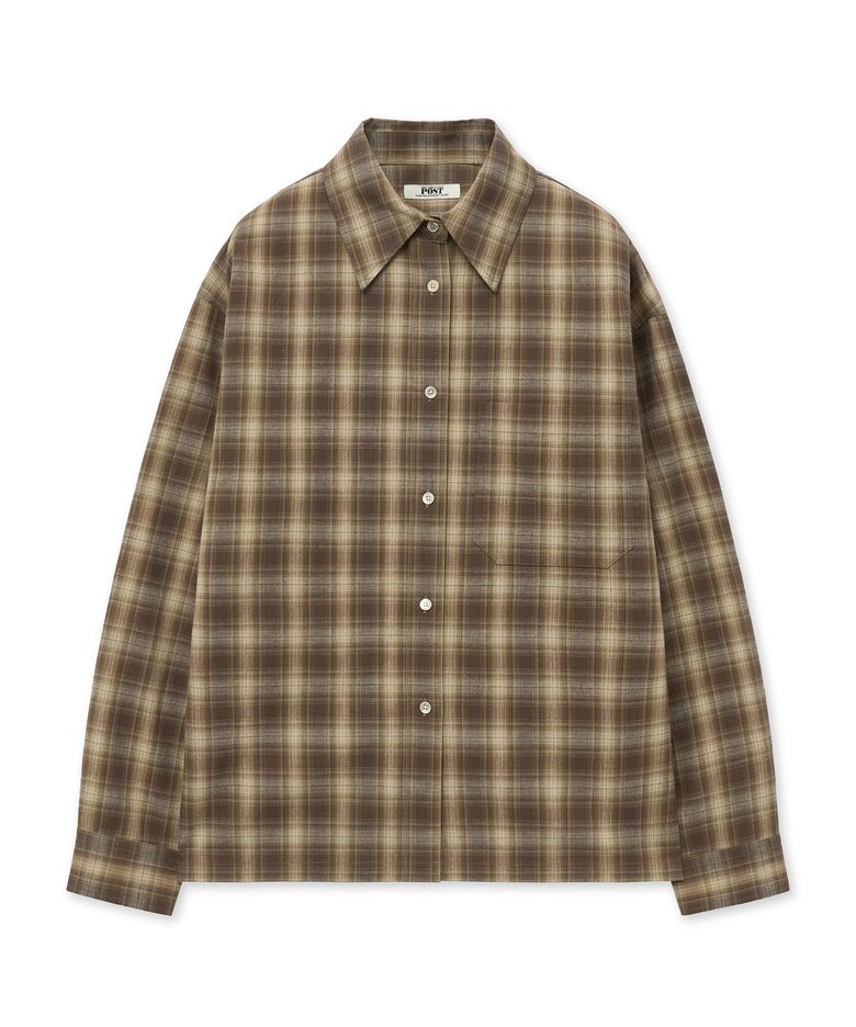 Vintage Check Shirts_Brown