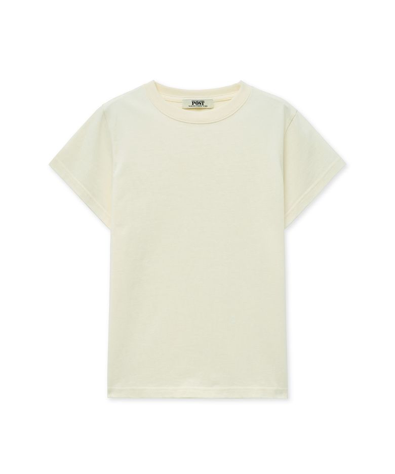 Supima Cotton Slim Fit T-Shirt_Cream