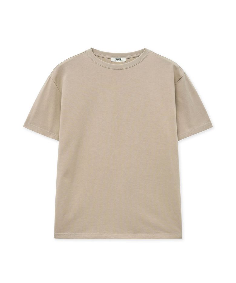 Supima Cotton Loose Fit T-Shirt_Beige